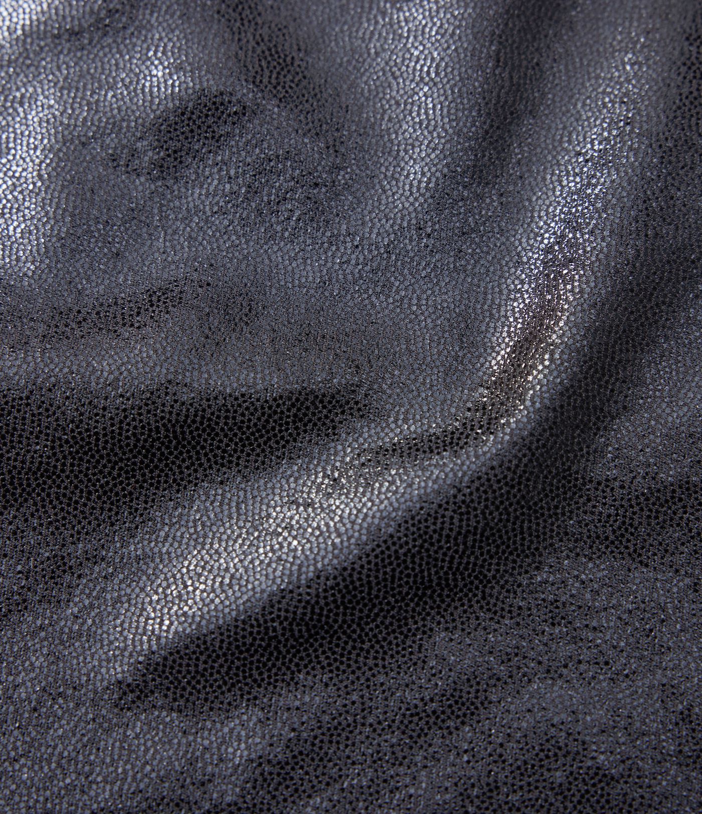 SoftlyZero™ Faux Leather High Waisted Zipper Pocket Bodycon Sparkle Foil Print Stretchy Mini Casual Skirt