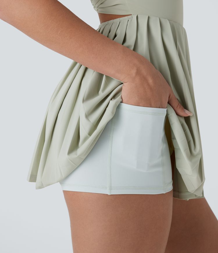 Plissiertes, rückenfreies Minikleid mit Cool-Touch - Easy Peezy Edition, schnelltrocknend