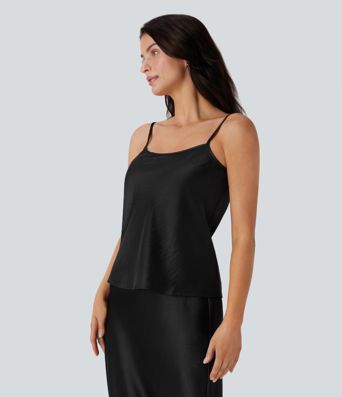 Camisole-Top aus Satin mit verstellbaren Trägern