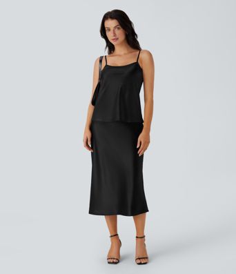 Camisole-Top aus Satin mit verstellbaren Trägern