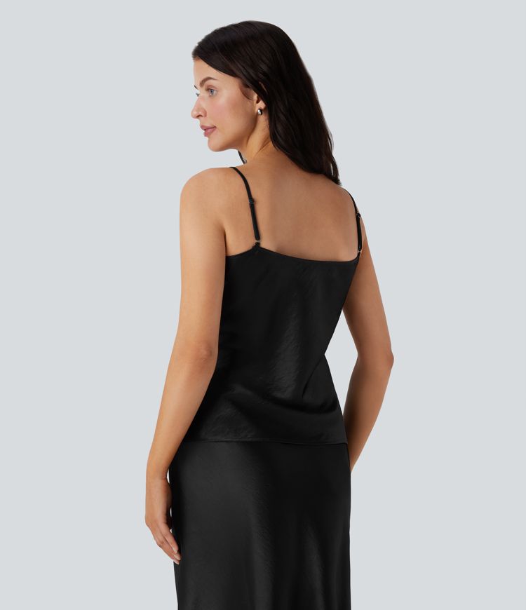 Camisole-Top aus Satin mit verstellbaren Trägern