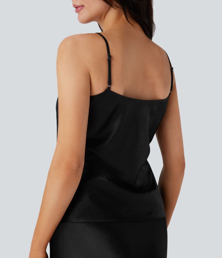 Camisole-Top aus Satin mit verstellbaren Trägern