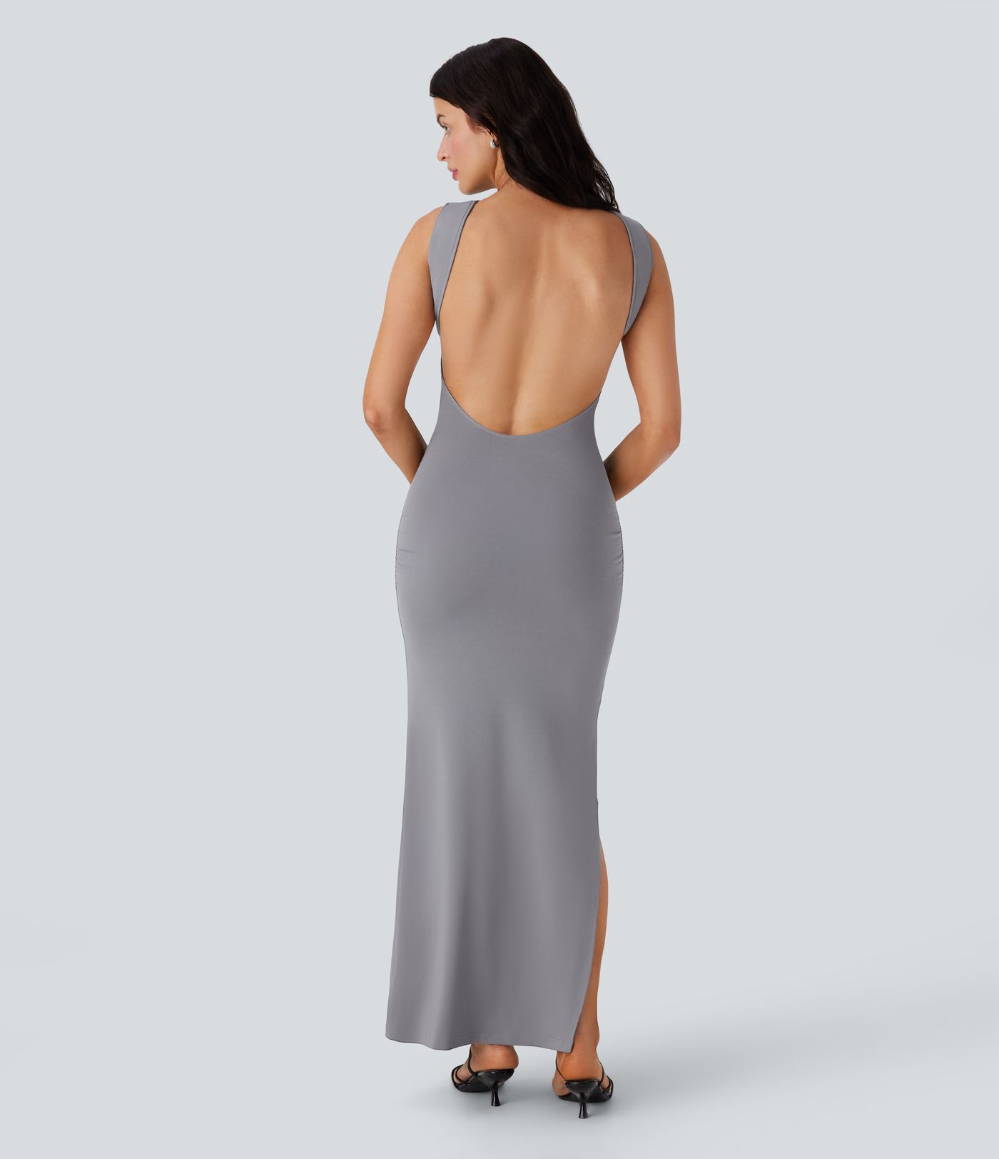 Robe Longue Moulante Sans Manches