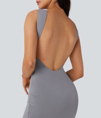 Robe Longue Moulante Sans Manches