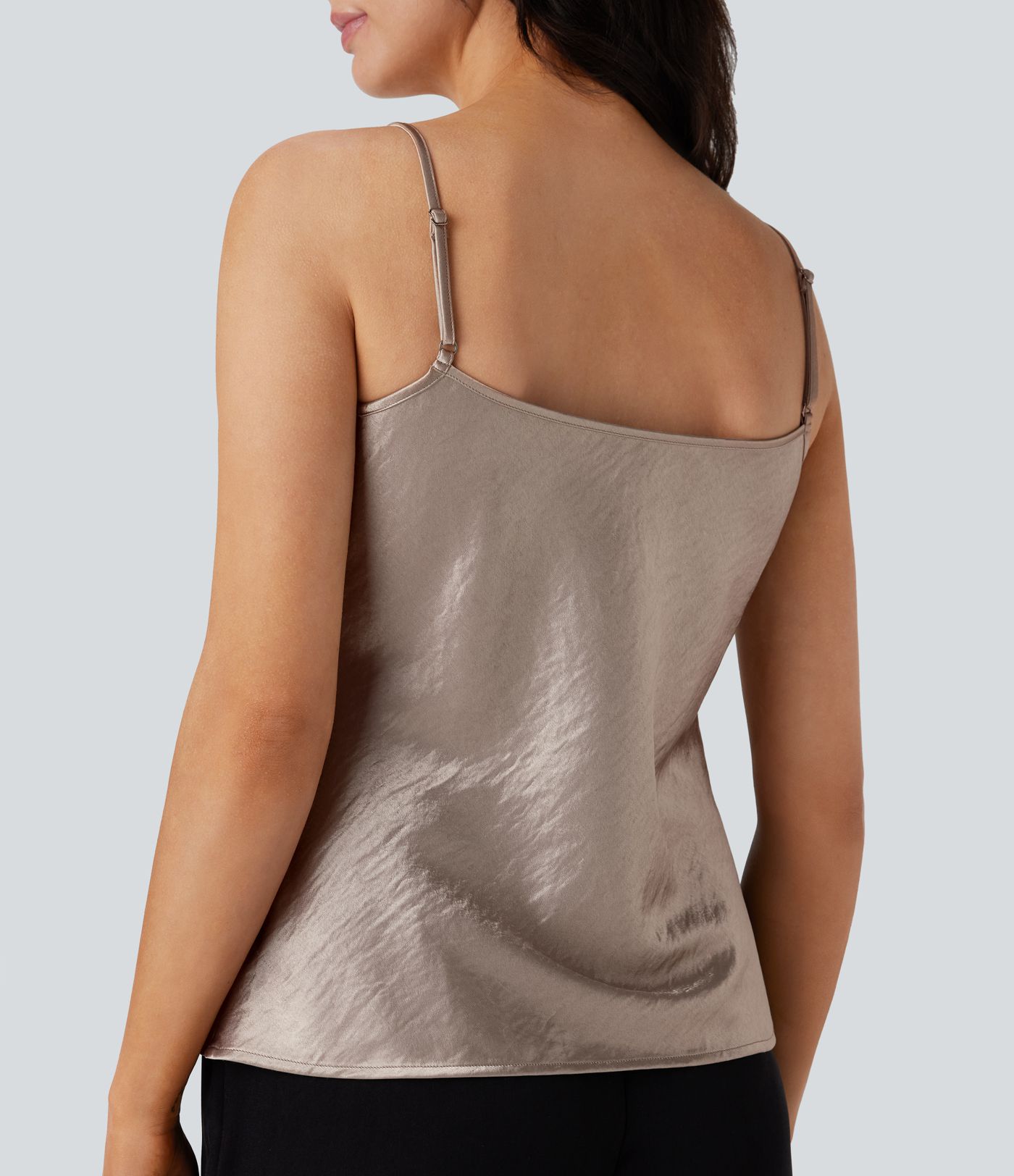 Camisola oficina satén tirante ajustable