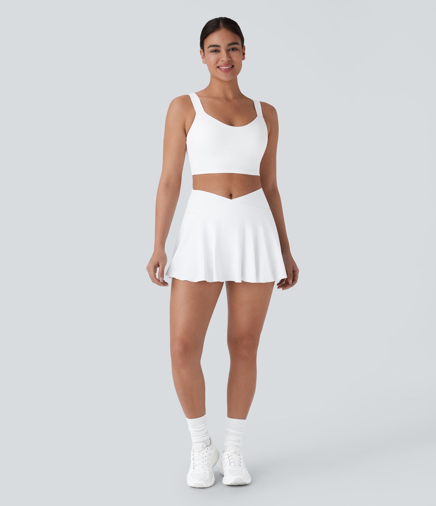 SpeedWave™ Backless 2-in-1 Skinny Cropped Quick Dry Tennis Tank Vest Top