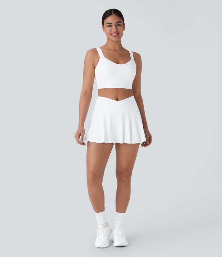 Top de tenis sin mangas 2 en 1 SpeedWave™ ajustada de secado rápido y sin espalda