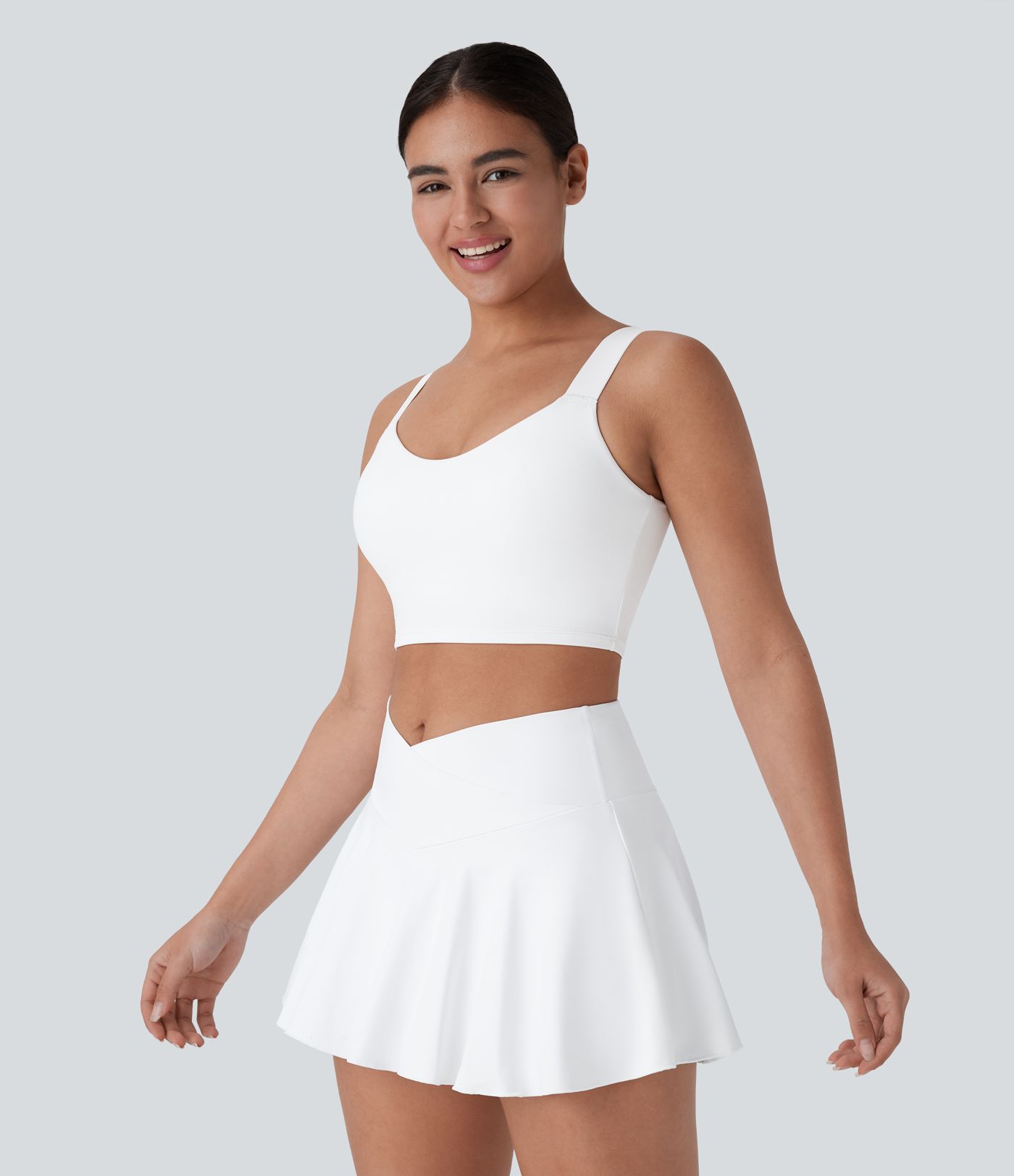 SpeedWave™ Backless 2-in-1 Skinny Cropped Quick Dry Tennis Tank Vest Top