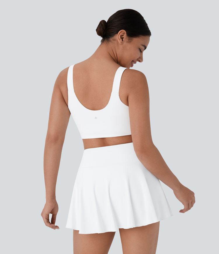 SpeedWave™ Backless 2-in-1 Skinny Cropped Quick Dry Tennis Tank Top