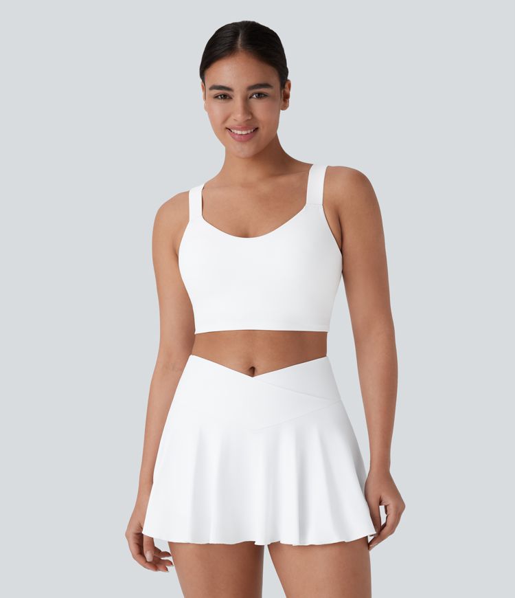 SpeedWave™ Backless 2-in-1 Skinny Cropped Quick Dry Tennis Tank Top