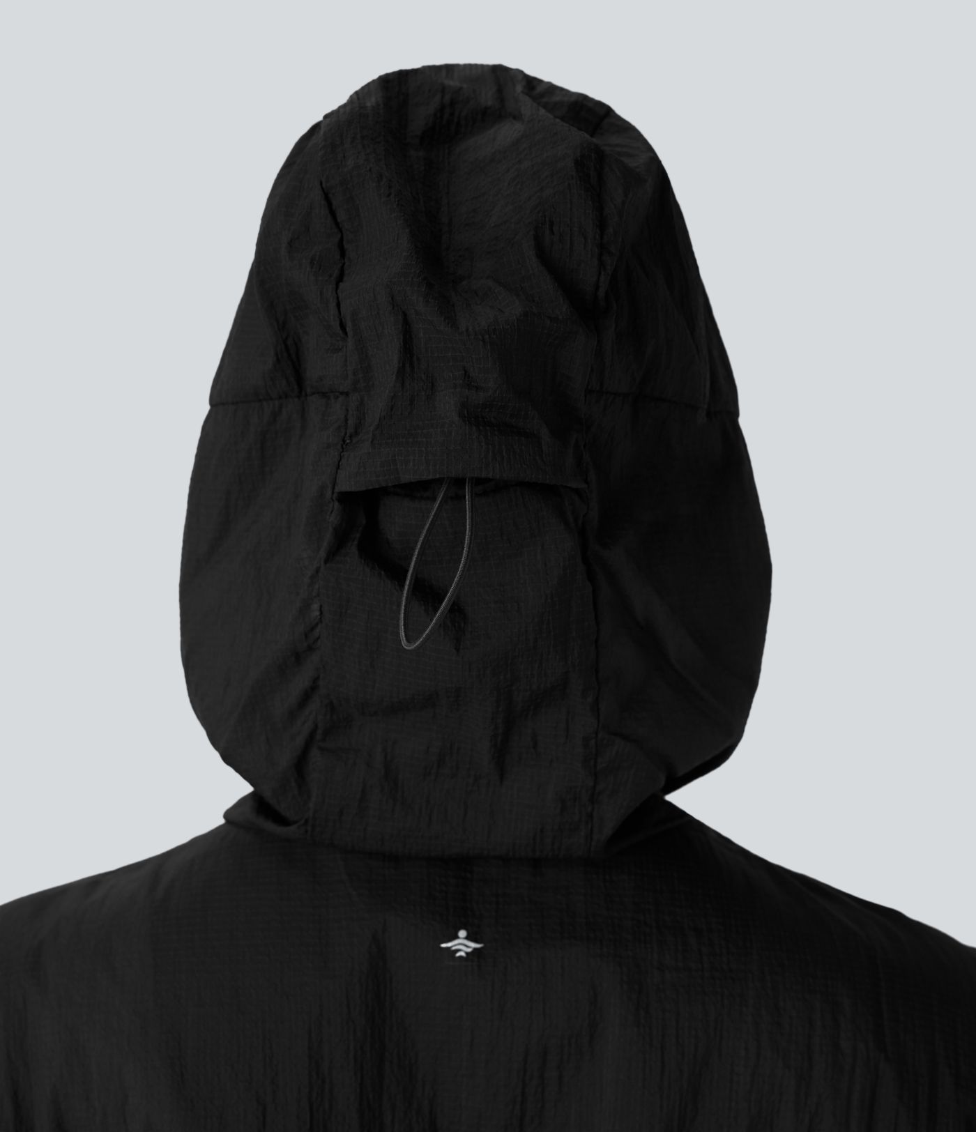 Water Repellent Hooded Long Sleeve Zipper Pocket Hiking Jacket