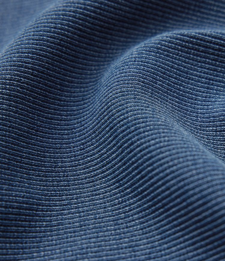 Halara Flex™ - Freizeitkleid aus elastischem Strick-Denim mit quadratischem Ausschnitt und Druckknöpfen