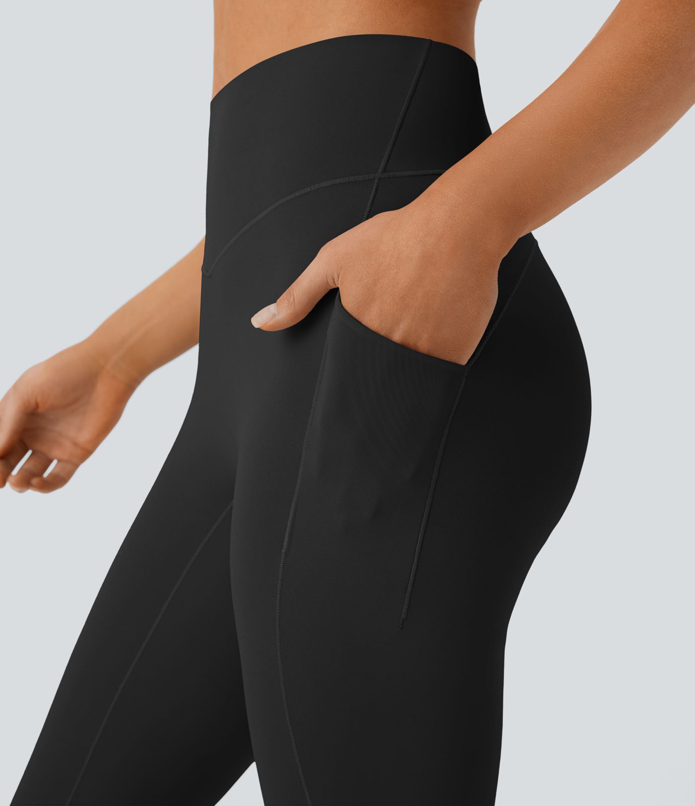 SoftlyZero™ QuickDry High Waisted Tummy Control Pocket Yoga Flare Leggings