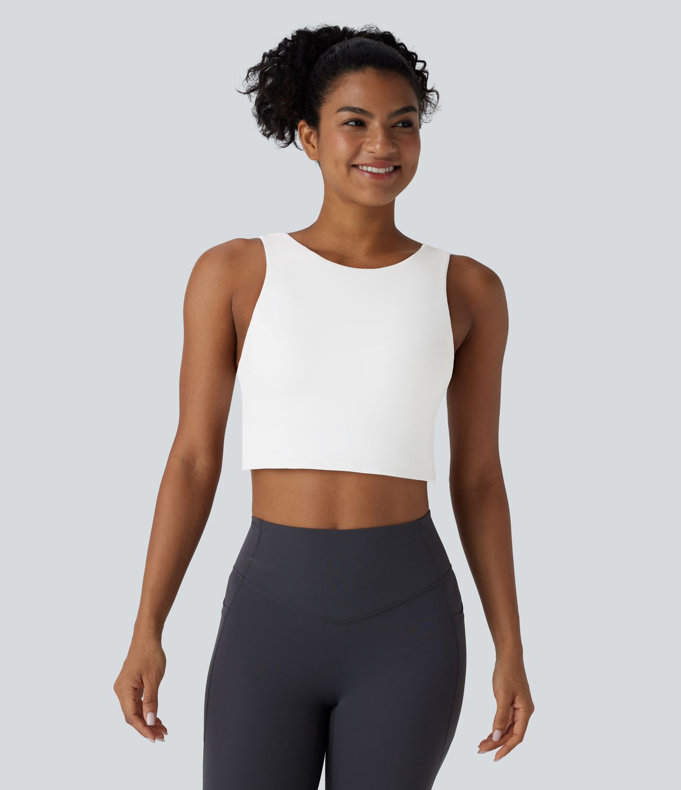 Softlyzero™ - Rückenfreies, enges, kurzes Plush-Yoga-Tanktop