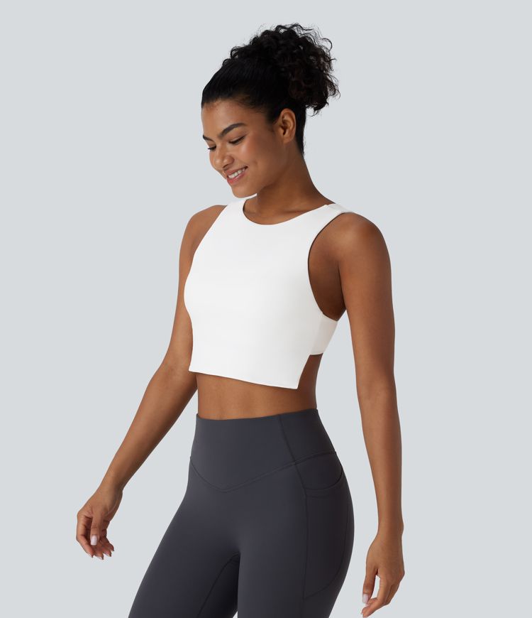 Softlyzero™ - Rückenfreies, enges, kurzes Plush-Yoga-Tanktop