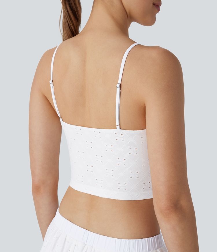 Top sin mangas sin espalda tirante ajustable resort