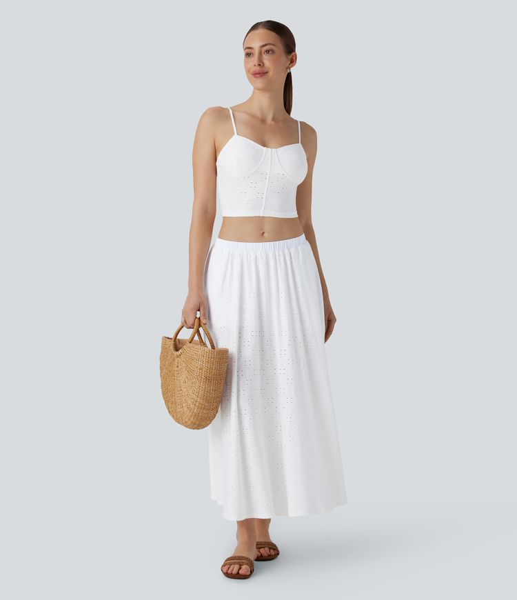 Top sin mangas sin espalda tirante ajustable resort