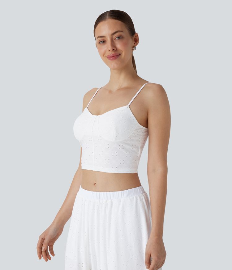 Top sin mangas sin espalda tirante ajustable resort