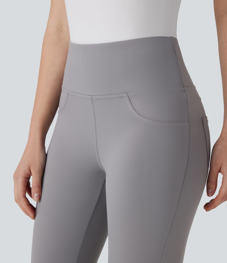 Halara Flex™ DayStretch - Schmal zulaufende, verkürzte Arbeits-Hose mit hohem Bund und Seitentaschen