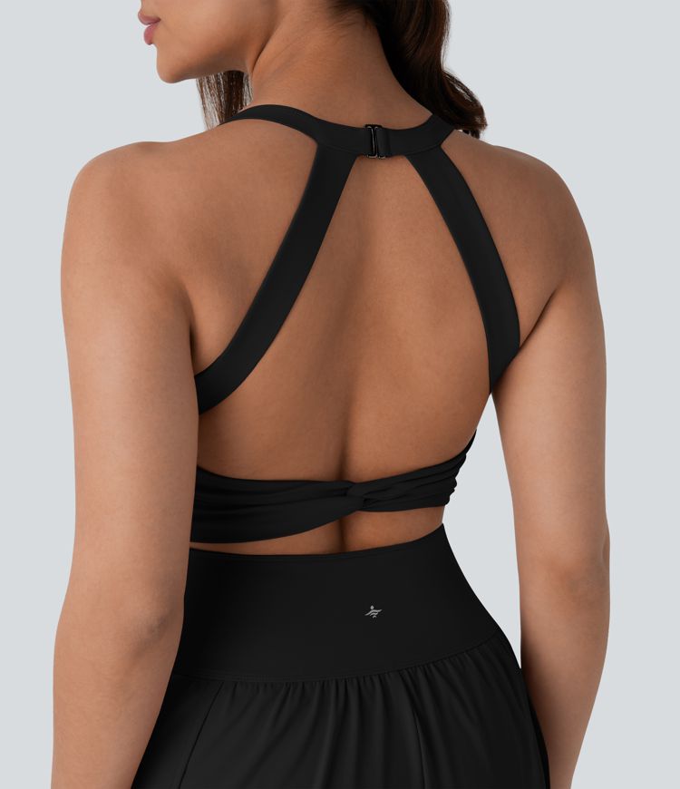 SoftlyZero™ QuickDry  Tummy Control 2-in-1 Pocket Yoga Jumpsuit