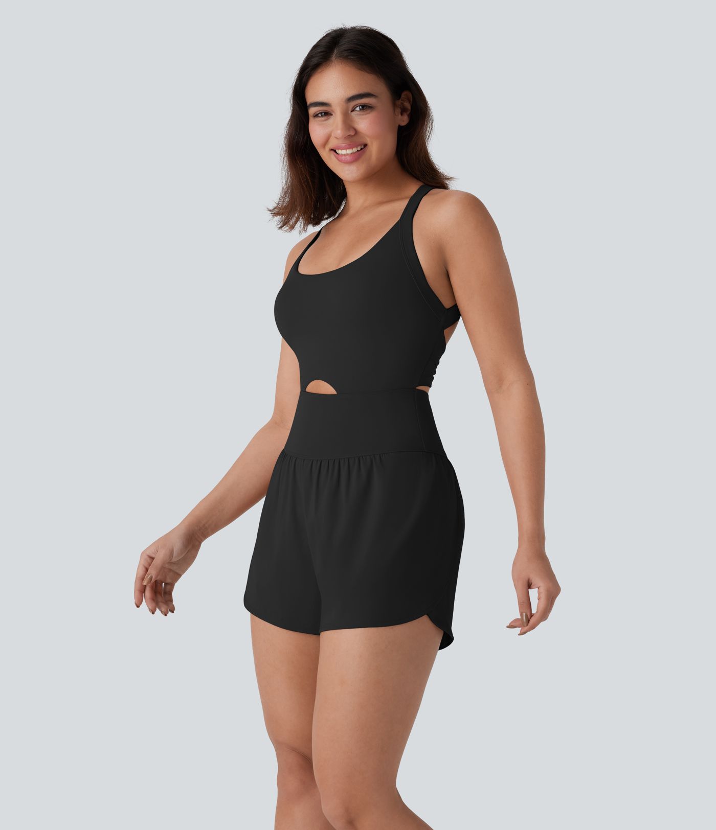 SoftlyZero™ QuickDry  Tummy Control 2-in-1 Pocket Yoga Jumpsuit