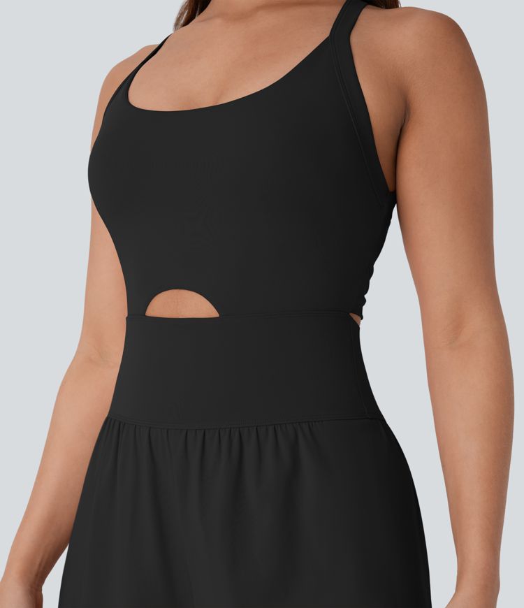 SoftlyZero™ QuickDry  Tummy Control 2-in-1 Pocket Yoga Jumpsuit