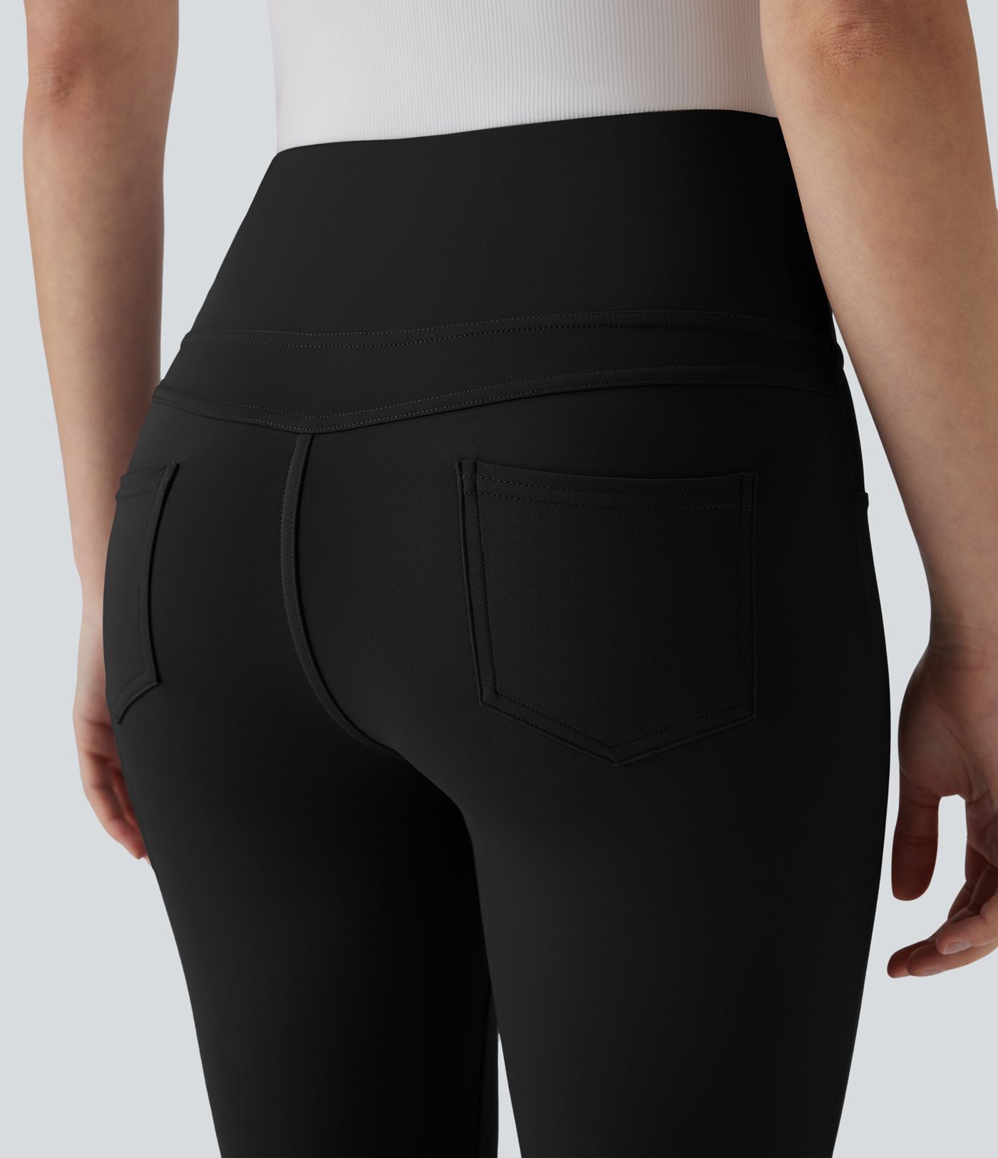 Halara Flex™ DayStretch High Waisted Pocket Tapered Work Cropped Pants