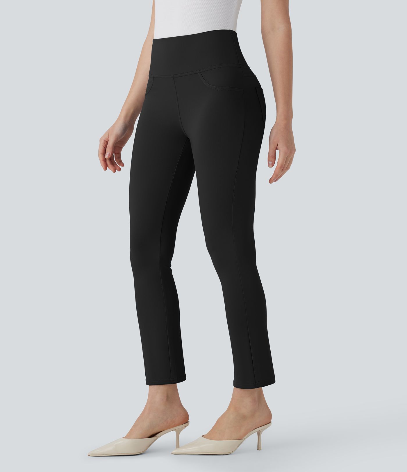 Halara Flex™ DayStretch High Waisted Pocket Tapered Work Cropped Pants