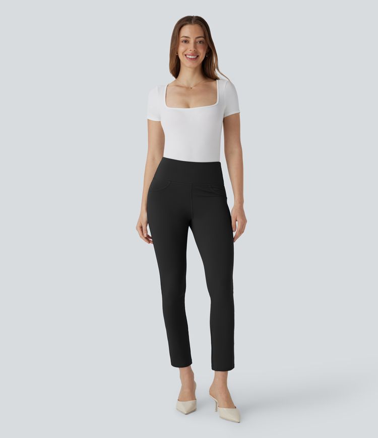 Halara Flex™ DayStretch High Waisted Pocket Tapered Work Cropped Pants