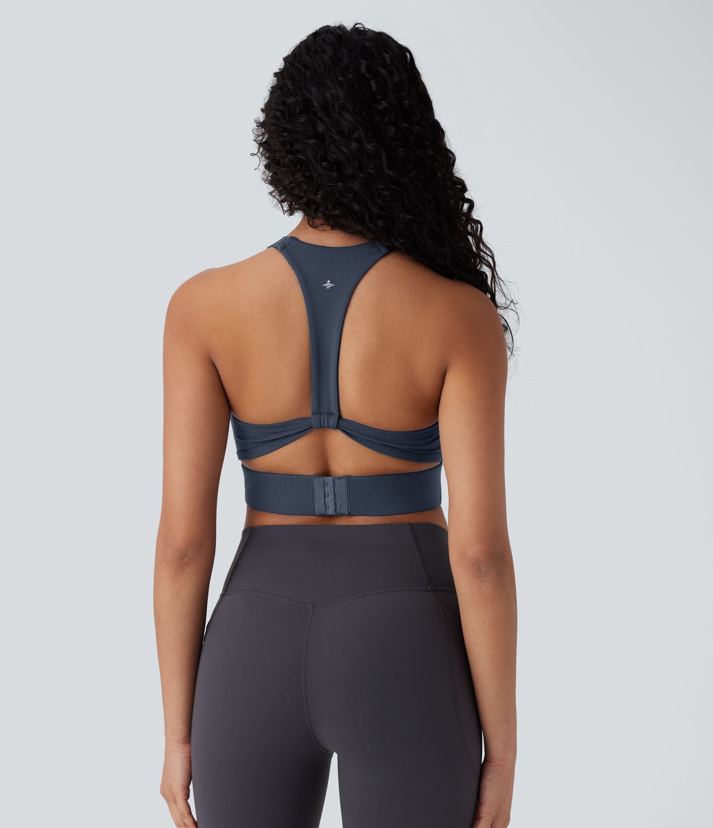 Halara UltraSculpt™ Niedrig-Stütz-BH mit U-Ausschnitt und verstellbarem Haken für Yoga und Sport