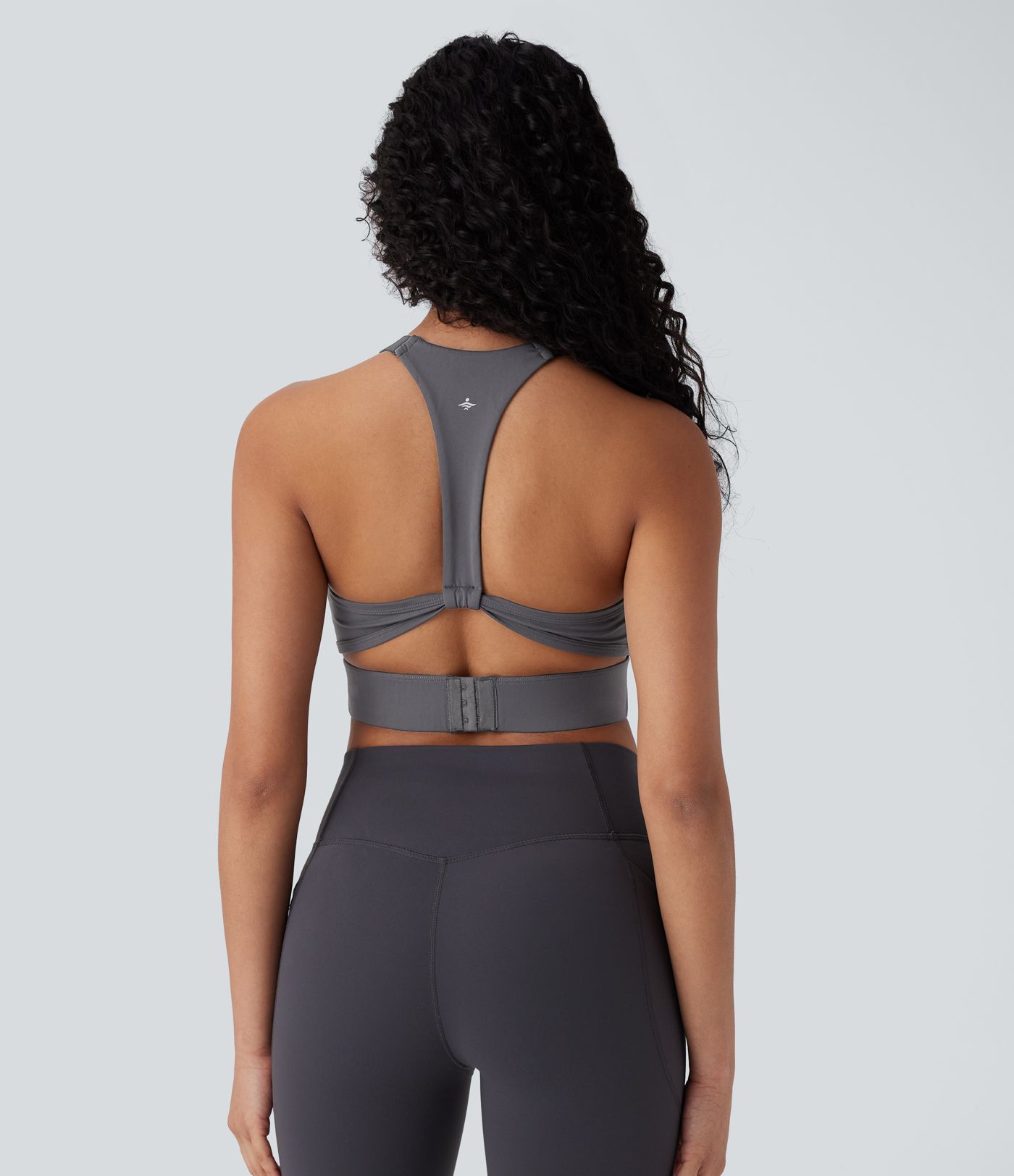 Halara UltraSculpt™ Sujetador Deportivo de Yoga de Bajo Soporte con Cuello en U y Gancho Ajustable