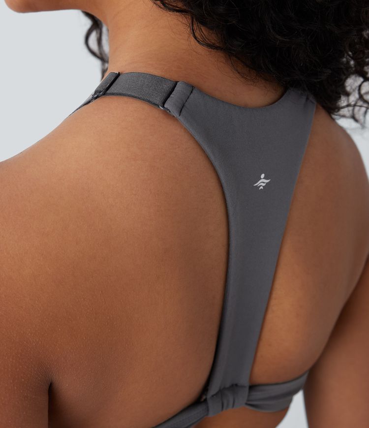 Halara UltraSculpt™ Low Support U Neck Adjustable Hook Yoga Sports Bra