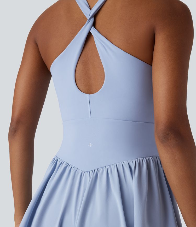 Breezeful™ SoCinched Corsé de Control de Abdomen 2 en 1 con Bolsillo Fluido de Secado Rápido para Tenis