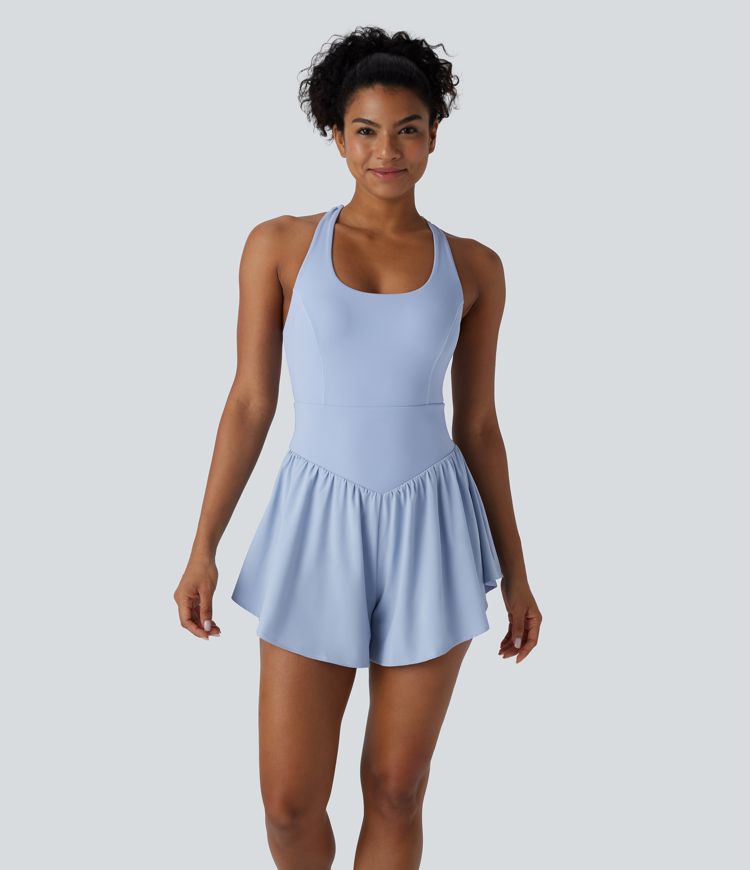 Breezeful™ SoCinched Corsé de Control de Abdomen 2 en 1 con Bolsillo Fluido de Secado Rápido para Tenis