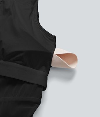 Breezeful™ Corset Tummy Control 2-in-1 Pocket Flowy Quick Dry Tennis Jumpsuit