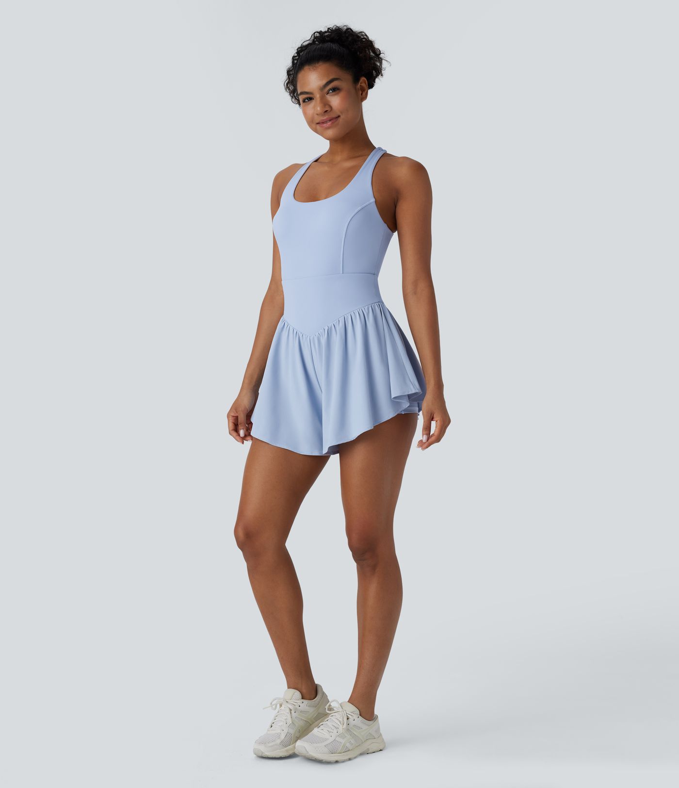 Breezeful™ SoCinched Corsé de Control de Abdomen 2 en 1 con Bolsillo Fluido de Secado Rápido para Tenis