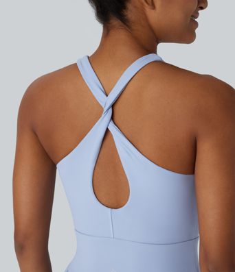 Breezeful™ SoCinched Corsé de Control de Abdomen 2 en 1 con Bolsillo Fluido de Secado Rápido para Tenis