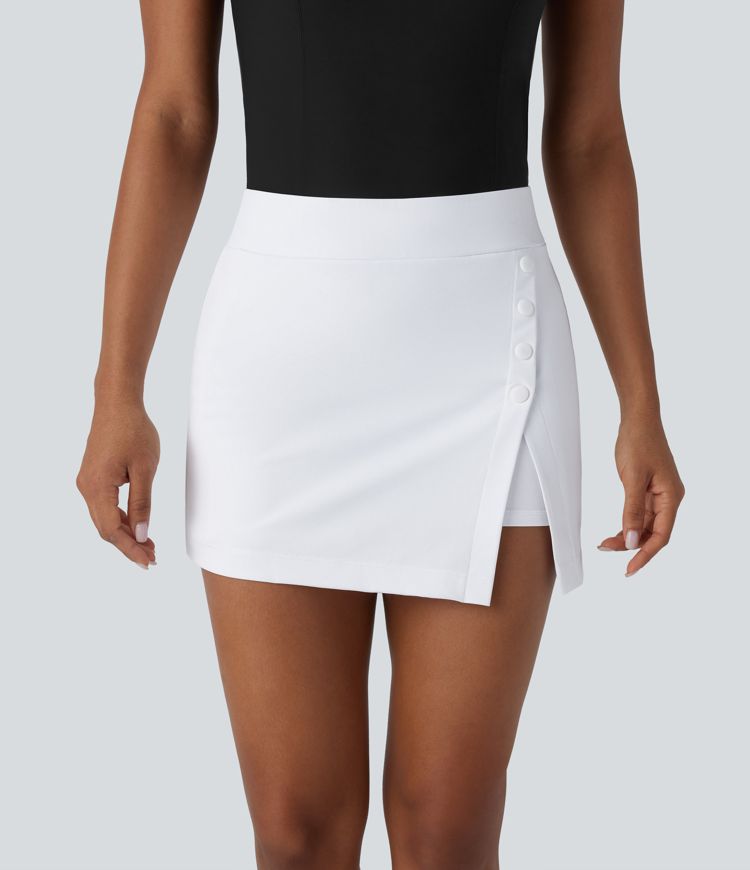 Mini Falda golf tiro alto botón decorativo 2 en 1 bolsillo lateral secado rápido bolsillo tee golf - UPF 40+