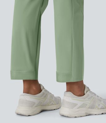 Pantalón entrenamiento tiro medio bolsillo lateral cordón ajustable