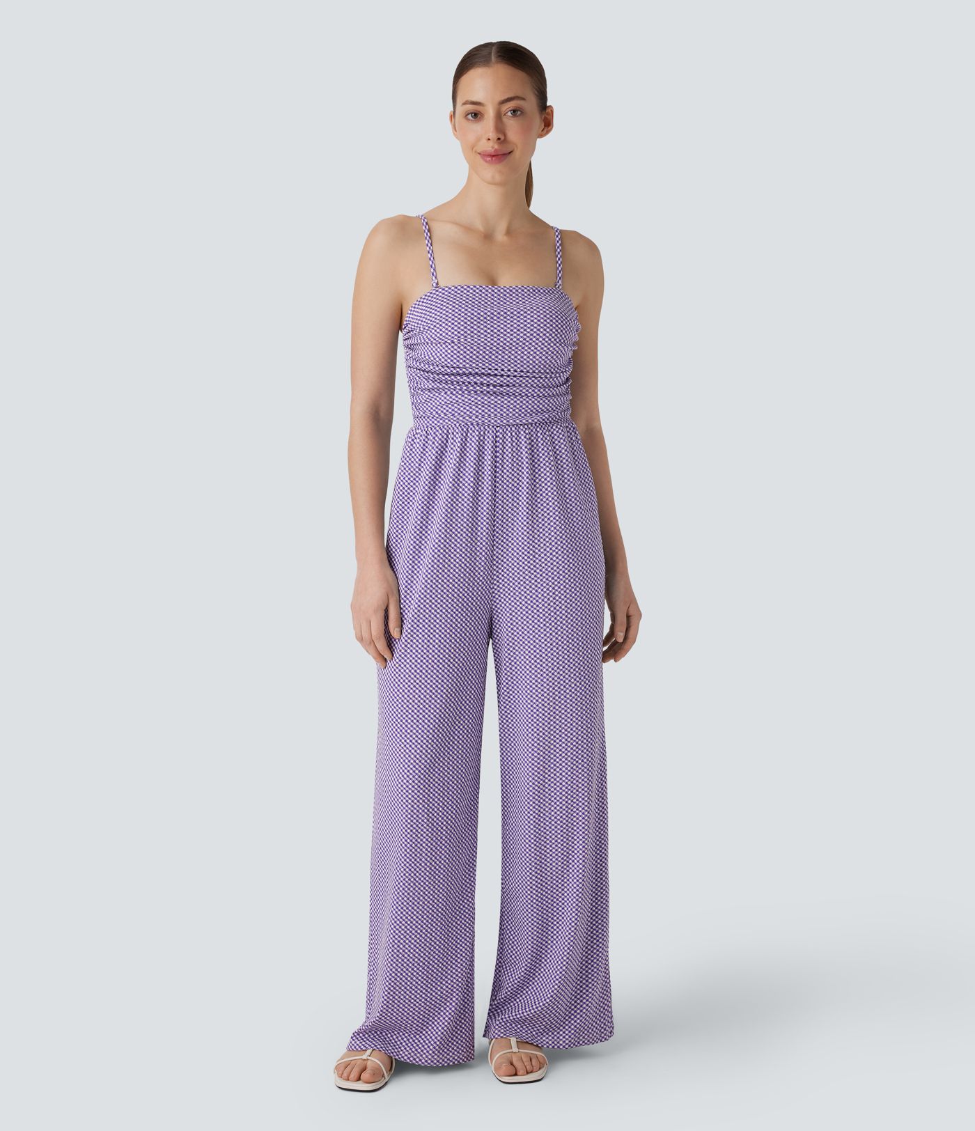 Mono cuadro bolsillo lateral fruncido sin espalda tirante ajustable extraíble