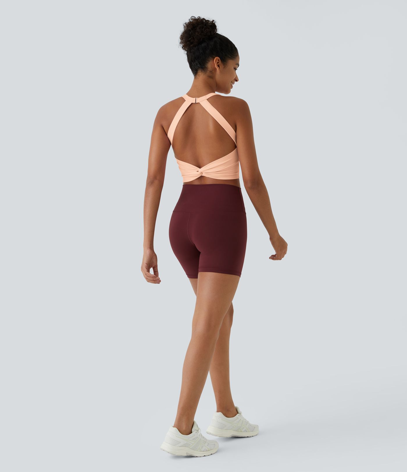 SoftlyZero™ Plush Cut Out Cropped Yoga Tank Top