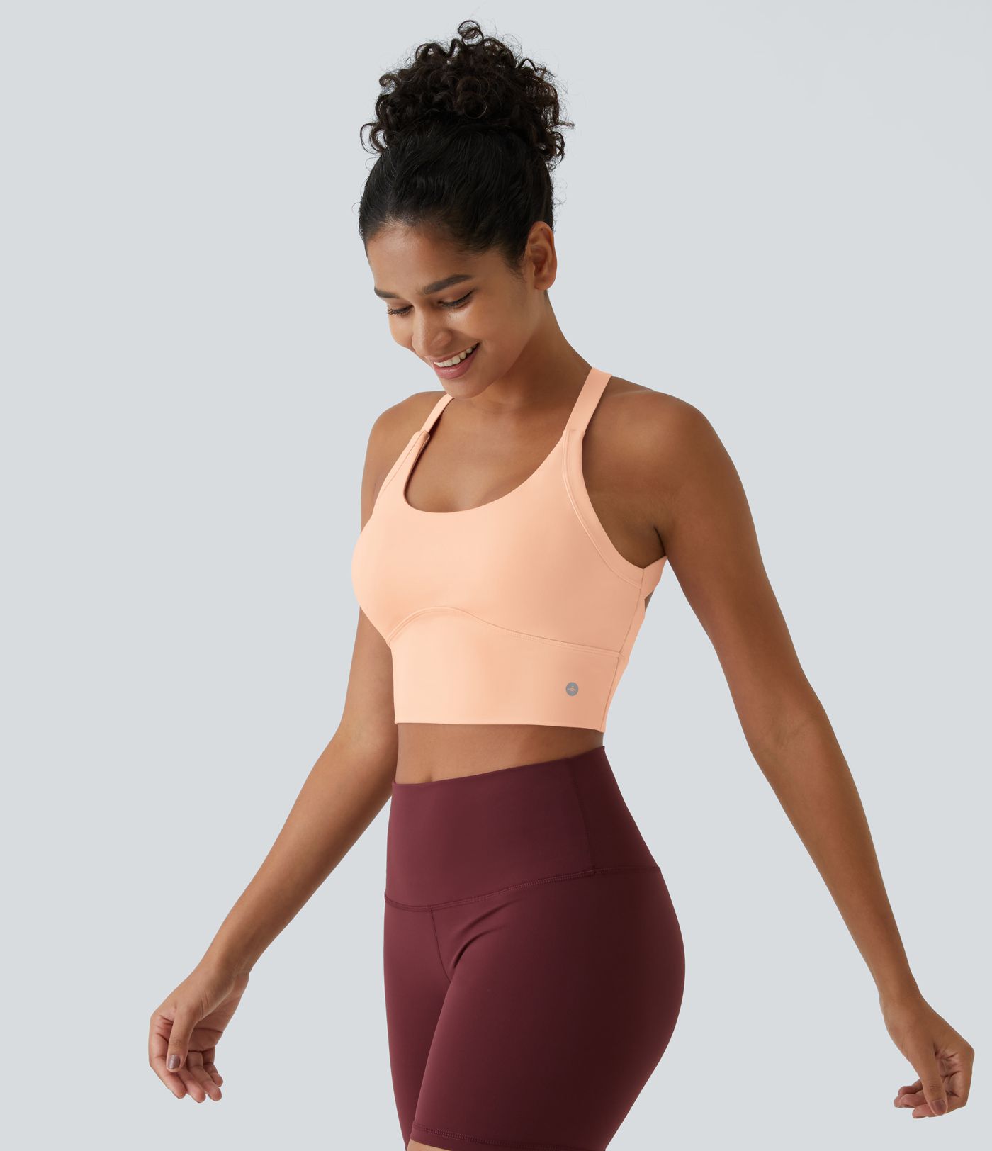 SoftlyZero™ Plush Cut Out Cropped Yoga Tank Top