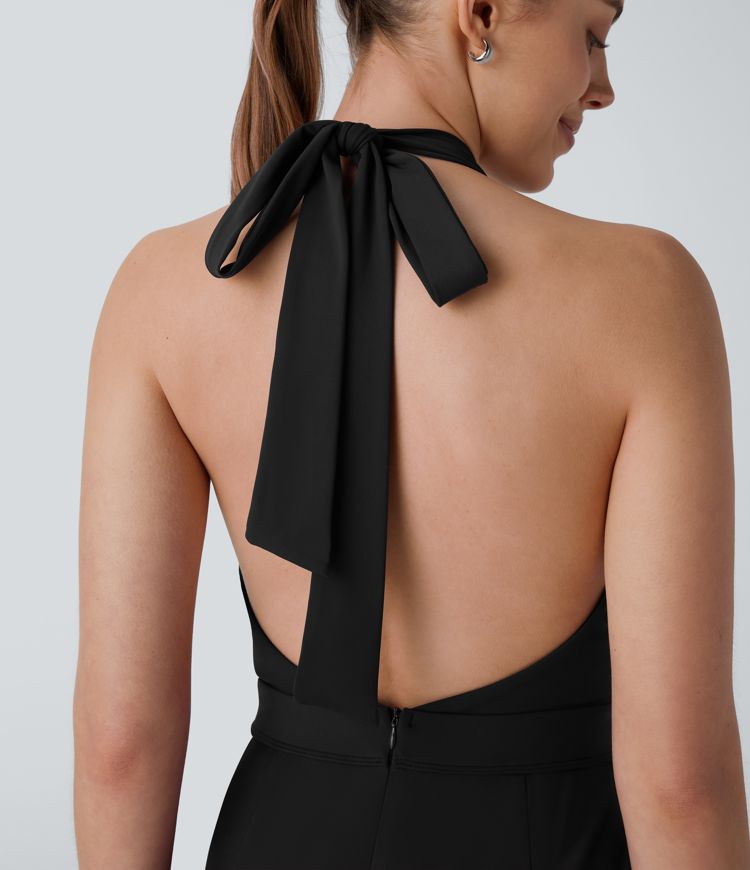 Breezeful™ Halter Pocket Quick Dry Jumpsuit