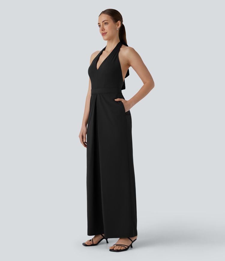 Breezeful™ Halter Pocket Quick Dry Jumpsuit