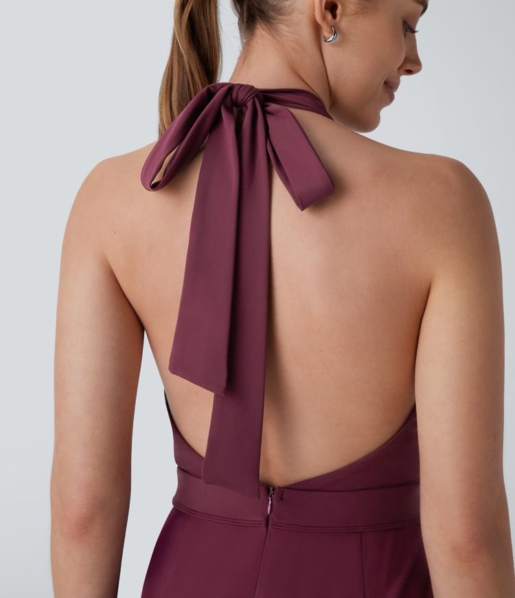 Breezeful™ Halter Pocket Quick Dry Jumpsuit