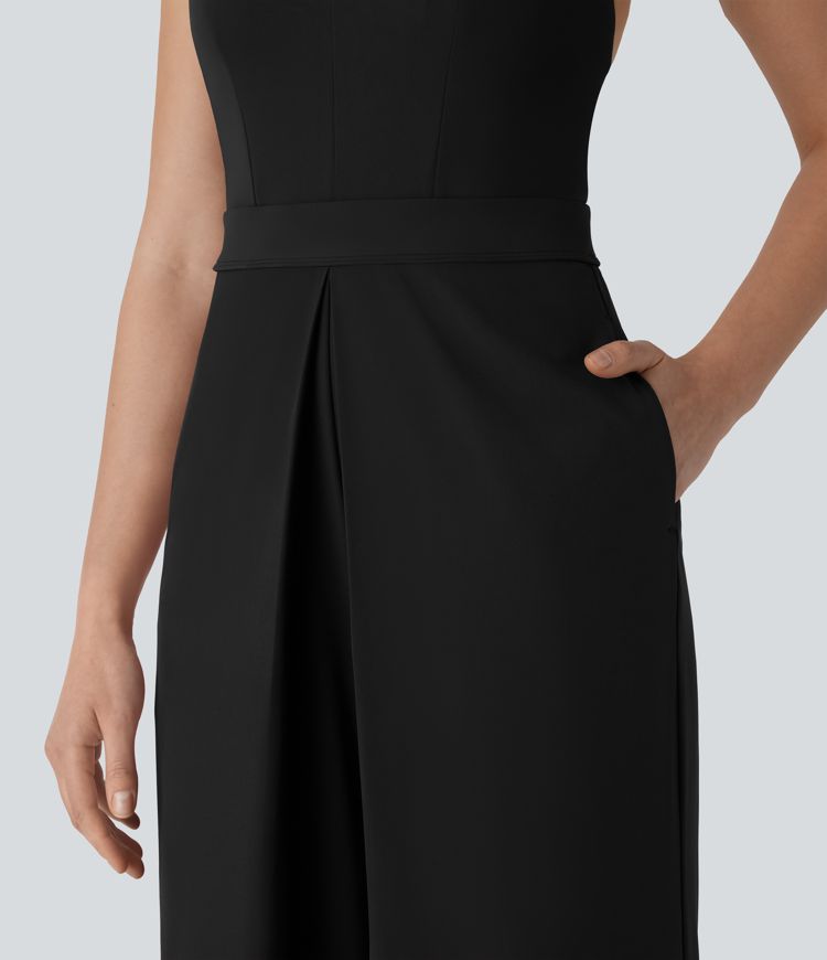 Breezeful™ Halter Pocket Quick Dry Jumpsuit