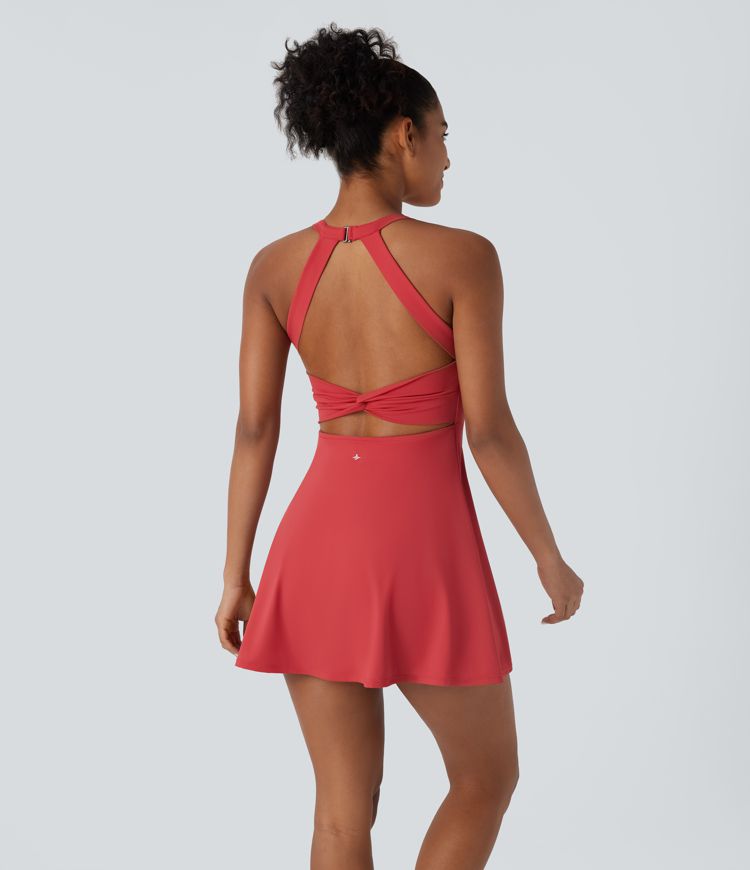 Softlyzero™ Airy Backless Twisted Cool Touch Dance Active Dress-Easy Peezy plus Leak Protection Edition