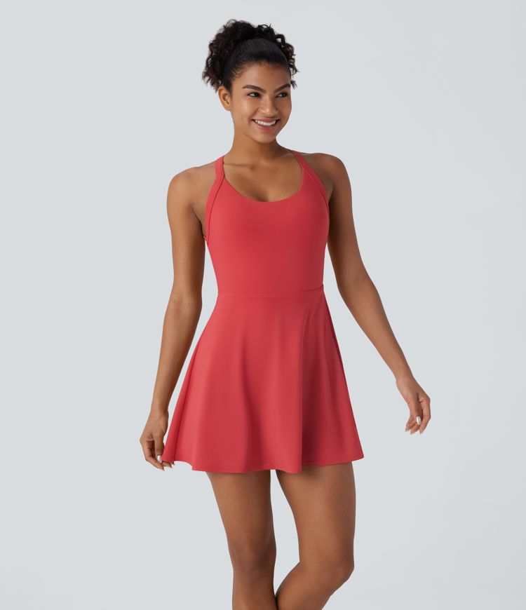 Softlyzero™ Airy Backless Twisted Cool Touch Dance Active Dress-Easy Peezy plus Leak Protection Edition