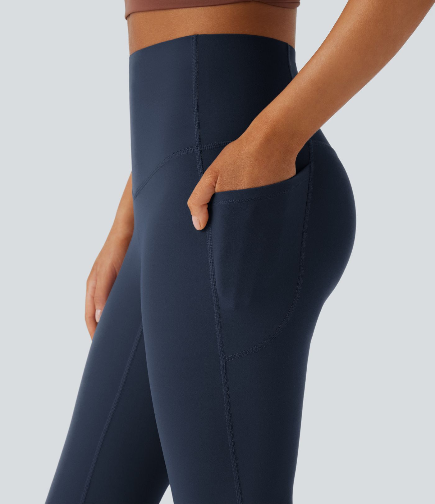 Halara UltraSculpt™ High Waisted Tummy Control Pocket Shaping Yoga Bootcut Leggings