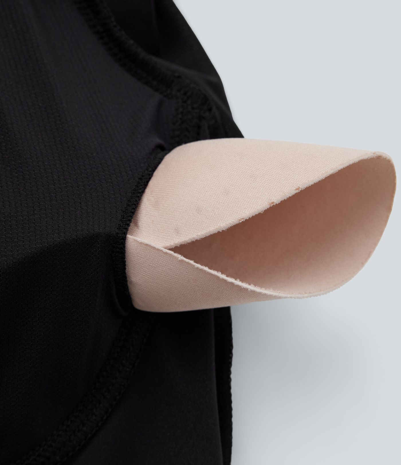 Softlyzero™ Airy Backless Sweetheart Neck Contrast Mesh Bishop Sleeve Button  Casual Bodysuit-UPF50+